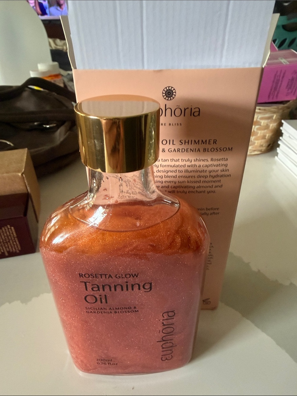 Rosetta Glow Euphoria Shimmering Tanning Oil - Peach Shimmer